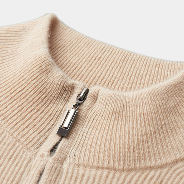 ClubHéritage Merino wool zip sweater