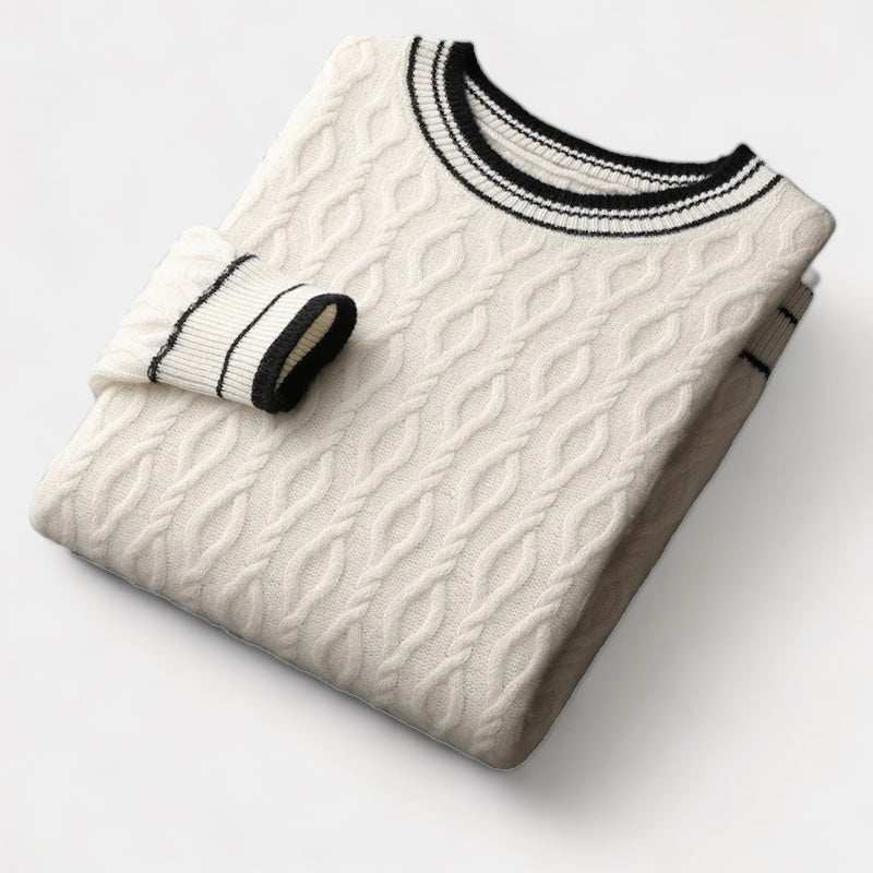 ClubHéritage Merino wool round neck knitted sweater