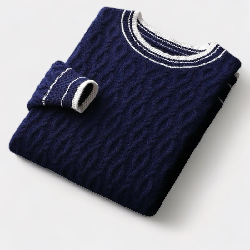 ClubHéritage Merino wool round neck knitted sweater