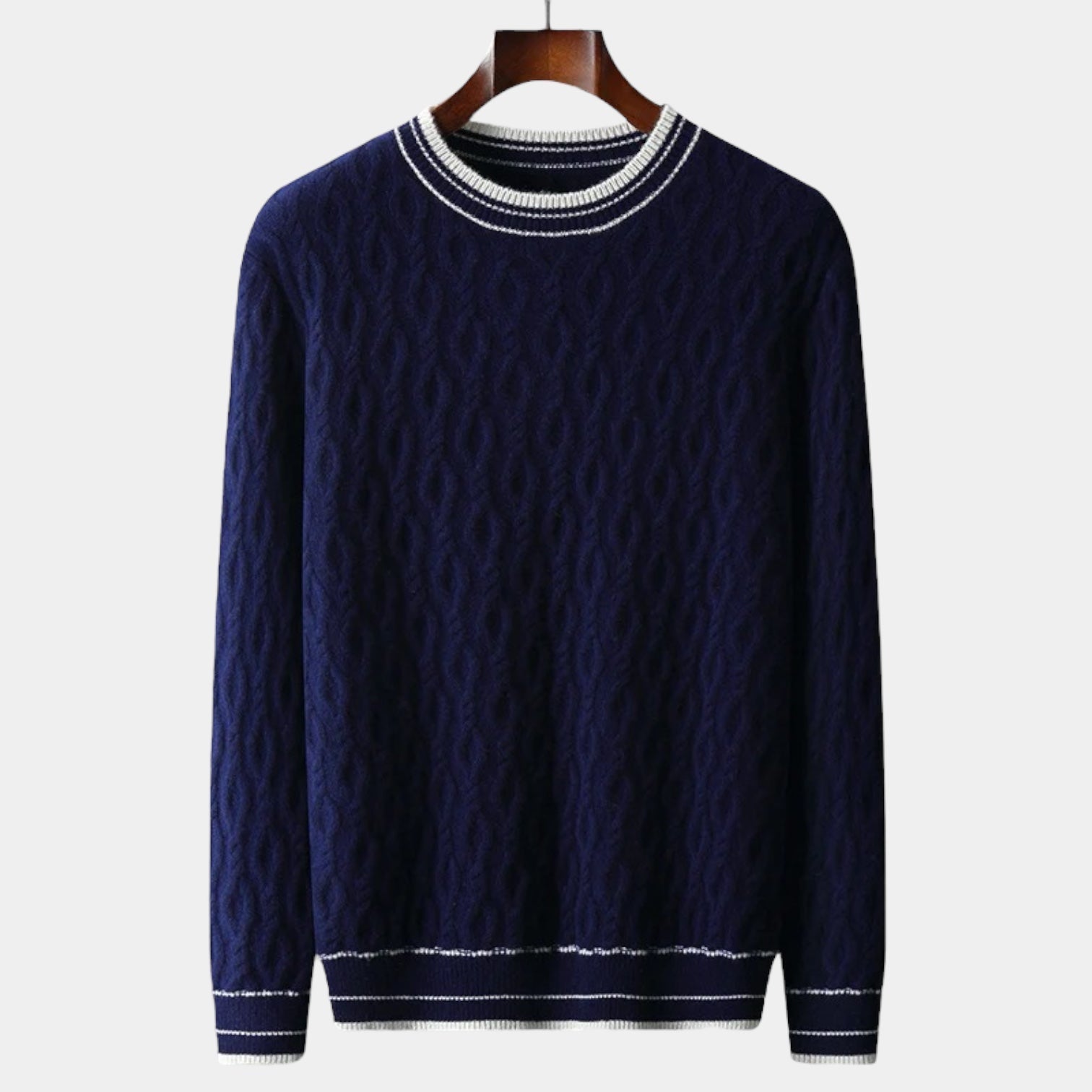 ClubHéritage Merino wool round neck knitted sweater