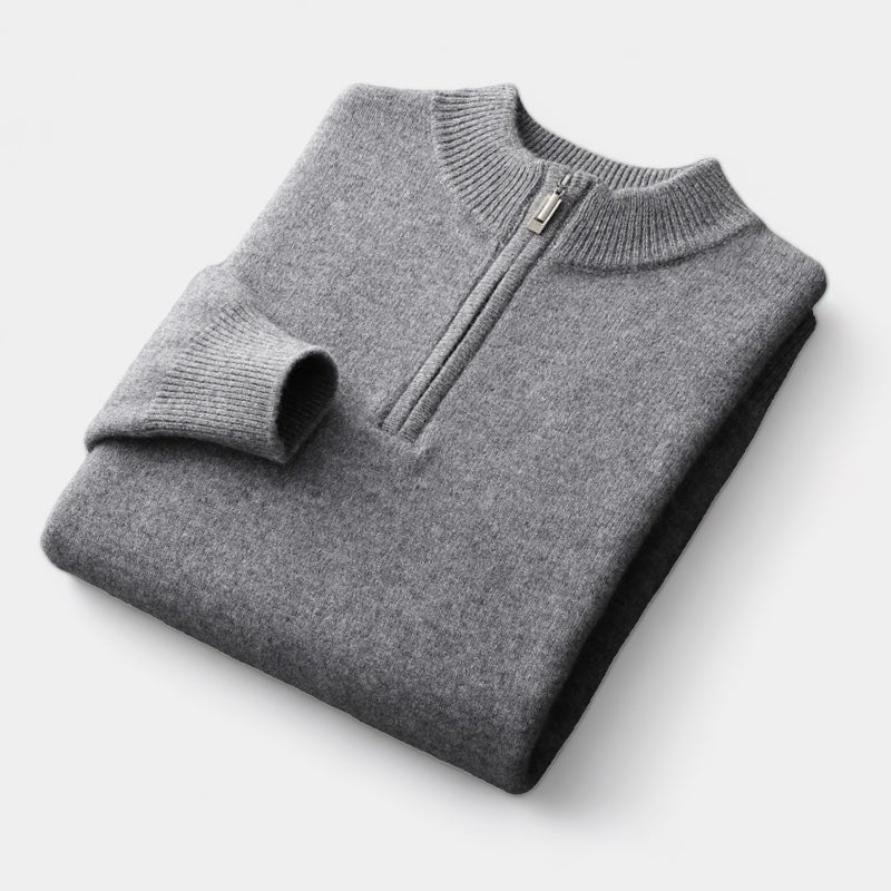 ClubHéritage Merino wool quarter-zip sweater