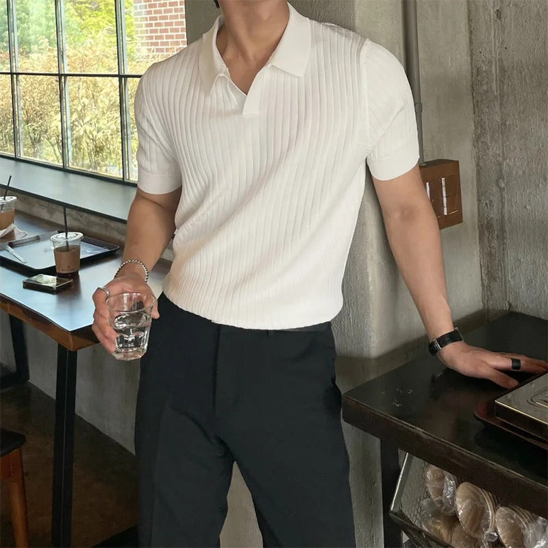 ClubHéritage slim polo - black