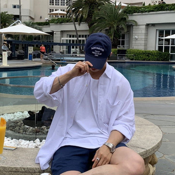 ClubHéritage linen shirt - white