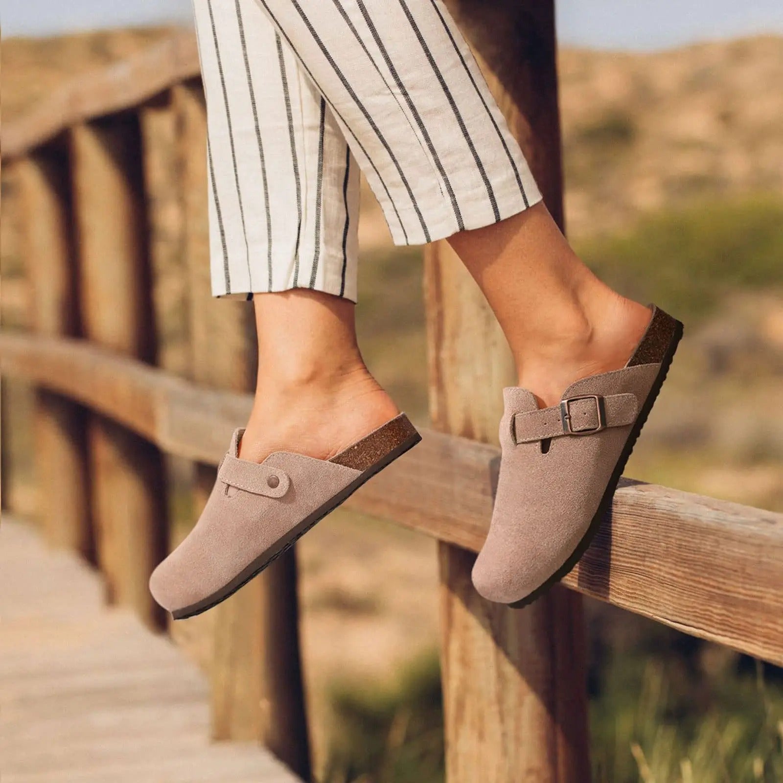 ClubHéritage suede clog