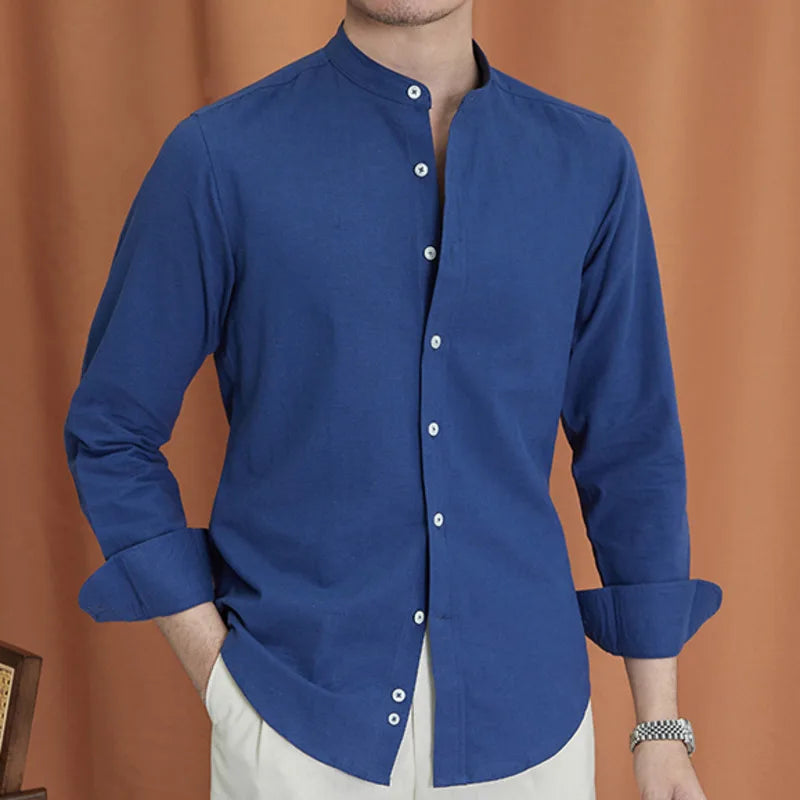 ClubHéritage mao collar shirt - white