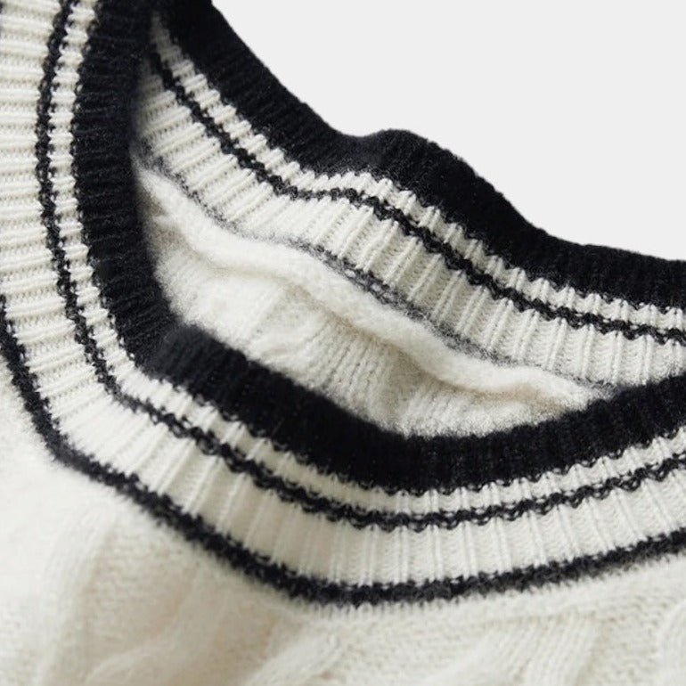 ClubHéritage Merino wool round neck knitted sweater