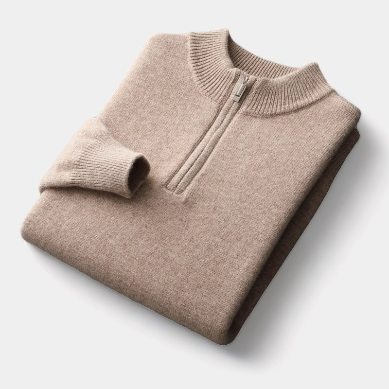 ClubHéritage Merino wool quarter-zip sweater