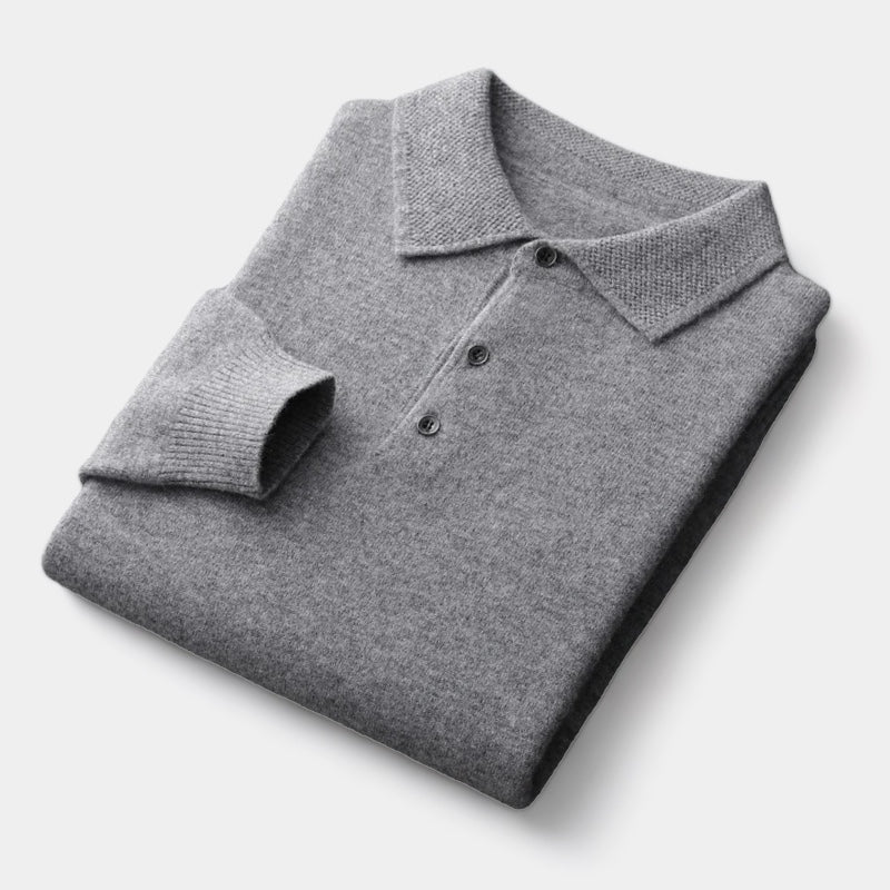 ClubHéritage Merino wool polo collar sweater