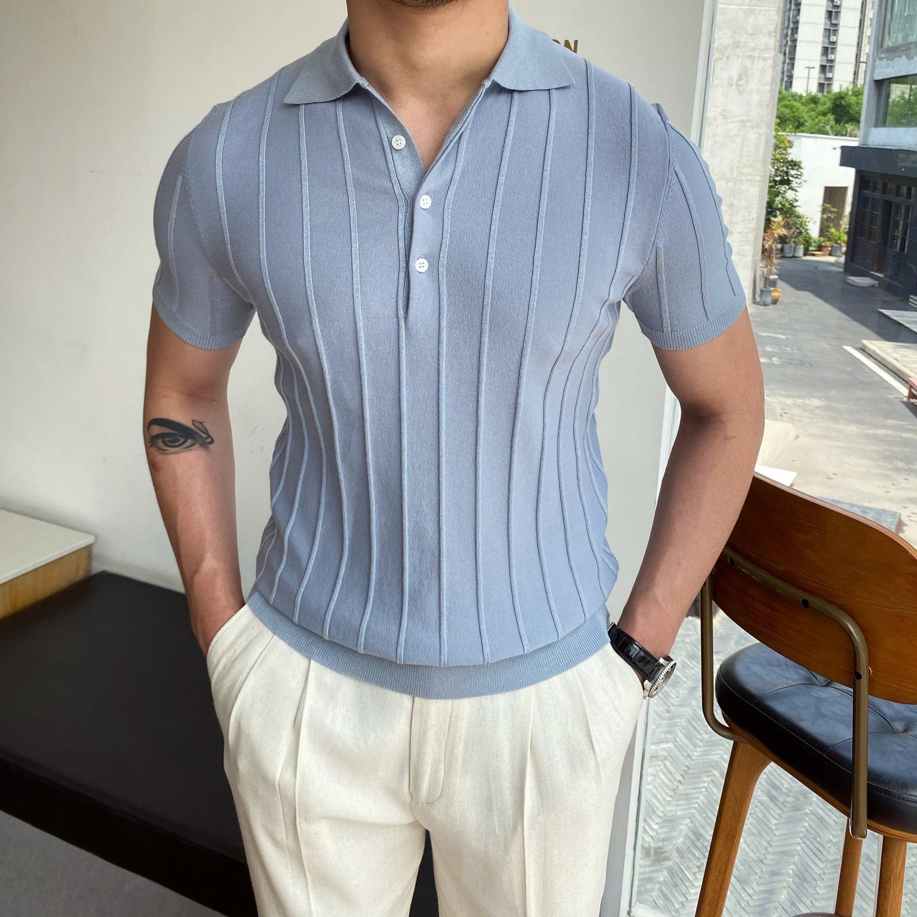 ClubHéritage striped polo shirt
