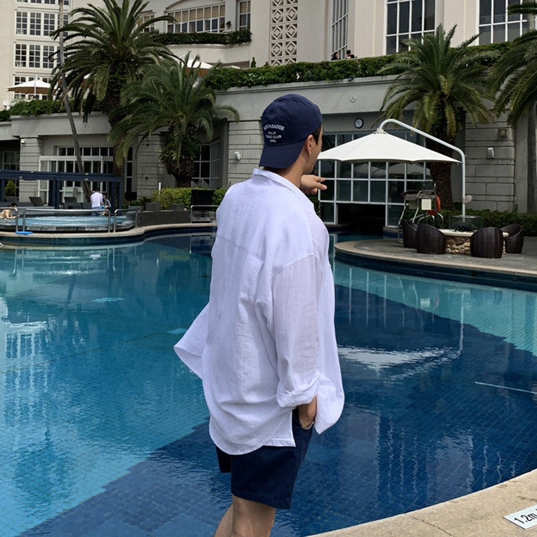 ClubHéritage linen shirt - white