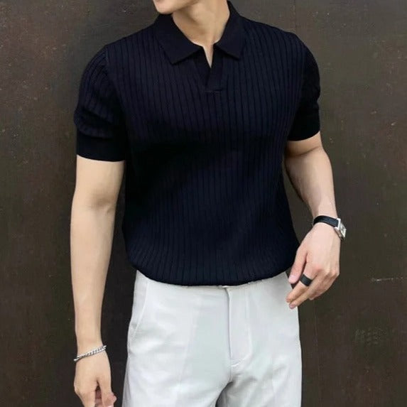 ClubHéritage slim polo - black