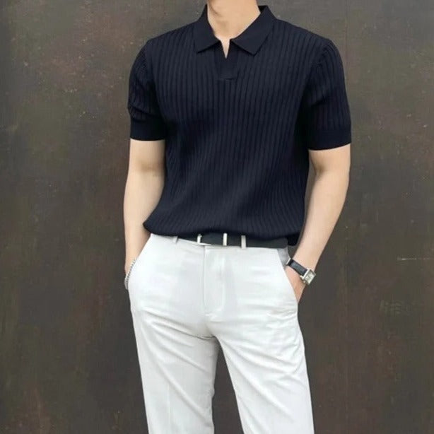 ClubHéritage slim polo - black
